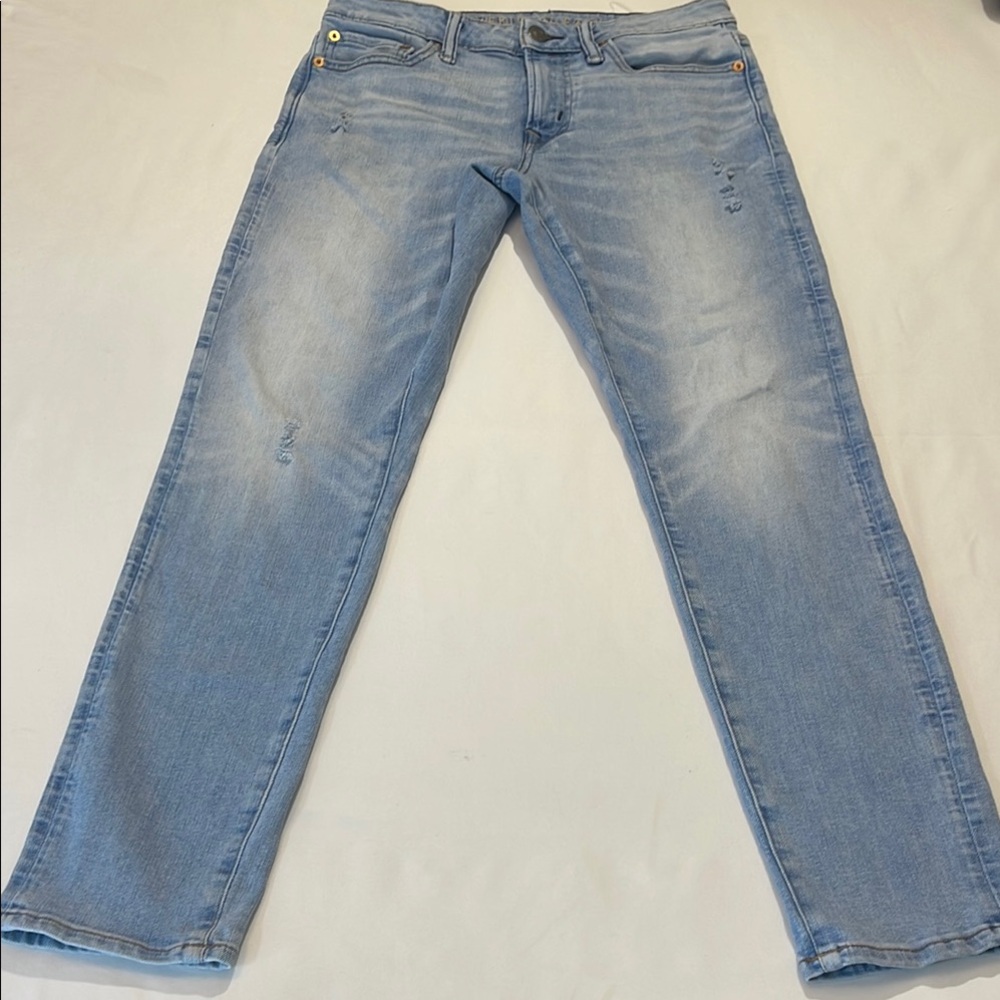 AMERICAN EAGLE SIZE 29/30 ATHLETIC SKINNY Men's Light Blue Jeans